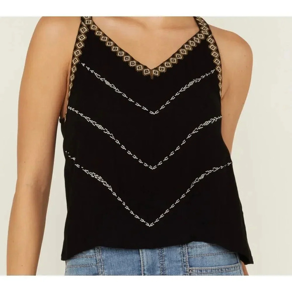 SHYANNE WOMEN'S SOUTHWESTERN EMBROIDERED V-NECK CAMI SIZE S. - Picture 2 of 10
